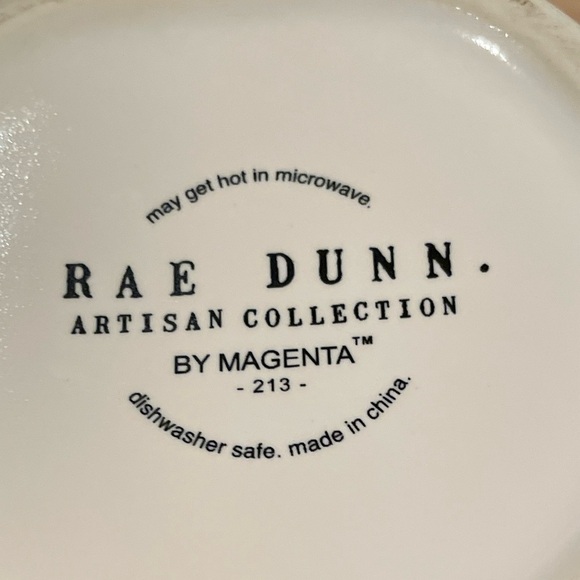 Rae Dunn Ceramic Hot Cocoa Double sided mug 16oz red interior handle holiday - Picture 5 of 6